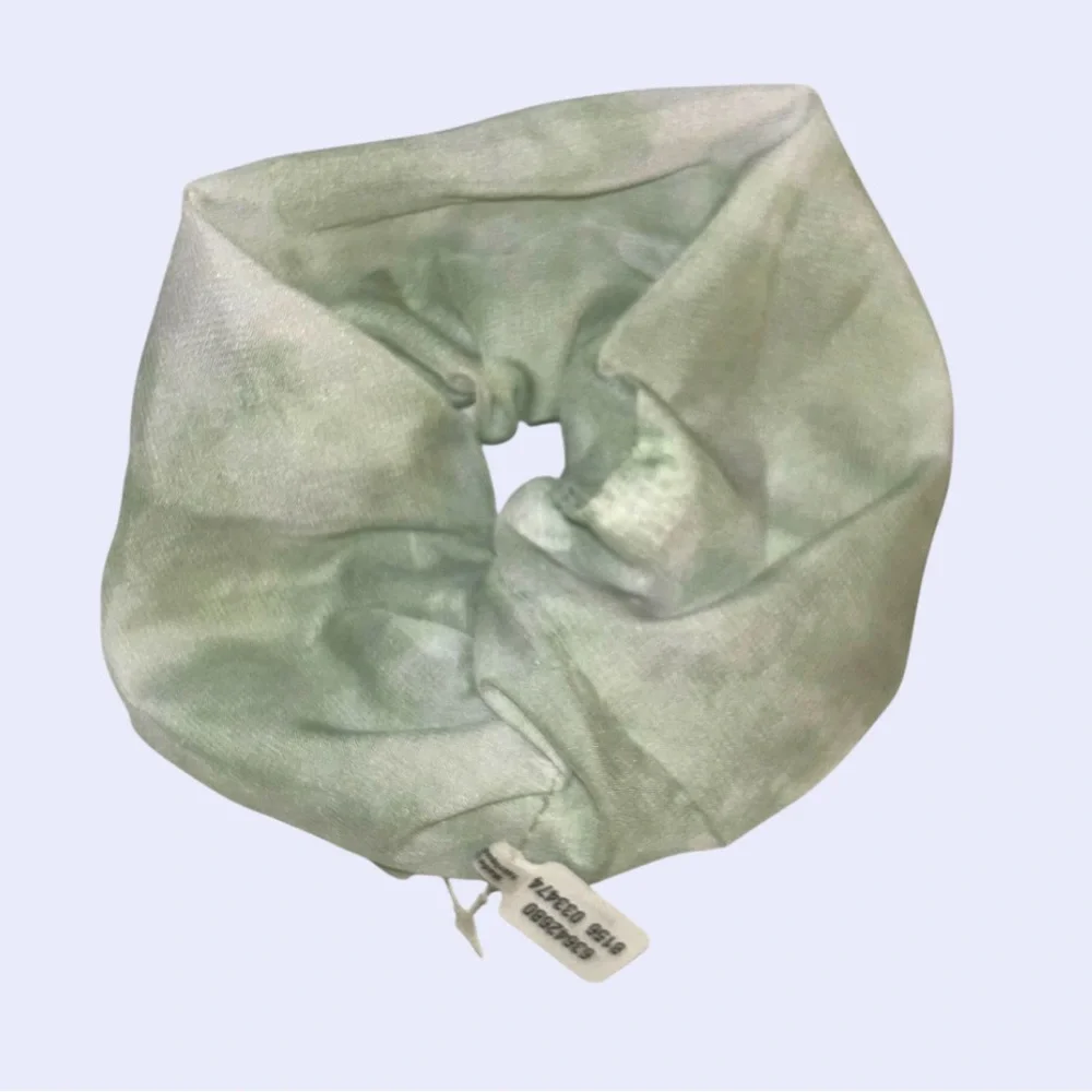 Free People Sheer Big Scrunchie In tie-dye Sea foam Green  NWT